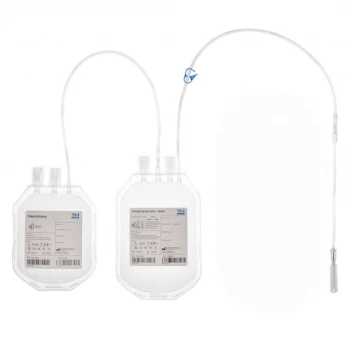 Двойные контейнеры для взятия 450 мл. крови с раствором ЦФДА-1 без адаптера для вакуумных пробирок DC450)