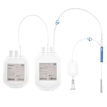 Контейнер для крови с раствором ЦФДА-1 двойной в модификации 250/250 с портом для пробирок (DC-250SS)