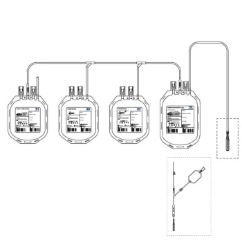 Контейнер для крови с раствором ЦФДА-1 в модификации 450/450/450/450 с портом для пробирок (QC-450SS)